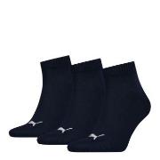 Puma Strømper 3P Quarter Socks Marine Str 43/46