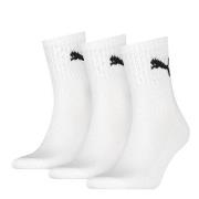 Puma Strømper 3P Short Crew Unisex Socks Hvit Str 39/42