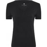 JBS of Denmark Bamboo V-neck Women Slim T-shirt Svart Large Dame