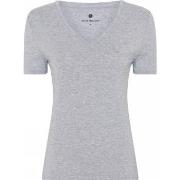 JBS of Denmark Bamboo V-neck Women Slim T-shirt Lysgrå Large Dame