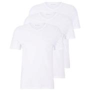 BOSS 3P V-Neck Classic T-shirt Hvit bomull X-Large Herre