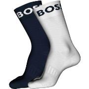 BOSS Strømper 2P RS Sport CC Socks Hvit/Marine Str 43/46 Herre