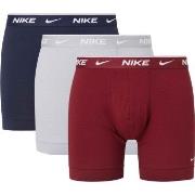 Nike 3P Everyday Essentials Cotton Stretch Boxer Blå/Rød bomull Small ...