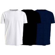 Tommy Hilfiger 3P Stretch Cotton T-shirt Svart/Blå bomull Medium Herre