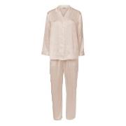 Lady Avenue Pure Silk Basic Pyjamas Perlhvit silke XX-Large Dame
