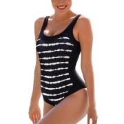 Wiki Isabella Classic Swimsuit Svart Mønster 42 Dame