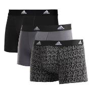 adidas 3P Active Flex Cotton Trunk Svart/Hvit bomull Small Herre