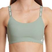 adidas BH BOS Micro Cut Free Scoop Lounge Bra Oliven Large Dame