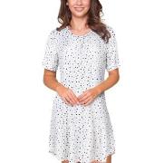 Lady Avenue Bamboo Short Sleeve Dotted Nightdress Lysblå Bambus Small ...