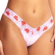 Hanky Panky Truser Classic Cotton Low Rise Thong Rosa/Rød bomull One S...
