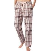 Schiesser Mix and Relax Long Flannel Pants Aprikos bomull 36 Dame