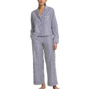 Polo Ralph Lauren Long Sleeve Pyjamas Set Marine Stripet bomull Small ...