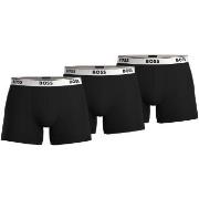 BOSS 3P Cotton Stretch Boxer Brief Long Svart/Hvit bomull XX-Large Her...