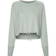 Calvin Klein Sport Seamless LS Cowl Back Top Blå modal Large Dame