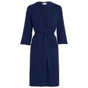 Damella Viscose Plain Wave Robe CL2 Marine Bambus Large Dame