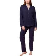 Triumph Boyfriend Fit Pyjamas PW Marine viskose 44 Dame