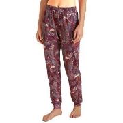 Calida Favourites Butterfly Sleep Pants Rød Mønster  bomull Small Dame
