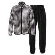 Trofe Houndstooth Set Svart polyester XX-Large Dame