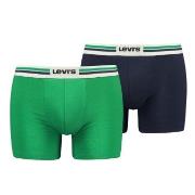 Levis 2P Men Sportswear Logo Boxer Brief Blå/Grønn bomull X-Large Herr...