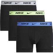 Nike 3P Everyday Essentials Cotton Stretch Trunk Svart/Grønn bomull Me...