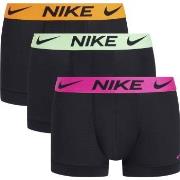 Nike 3P Everyday Essentials Micro Trunks Svart/Rosa polyester Small He...