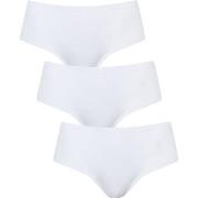 Missya Truser 3P Seamless Cotton Tai Hvit bomull Large Dame