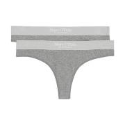 Marc O Polo Casual Thong Truser 2P Grå bomull Large Dame