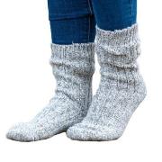 Trofe Knitted Wool Sock Strømper Grå Str 39/42 Dame