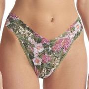 Hanky Panky Truser Printed Original Rise Thong Grønn m blomst nylon On...