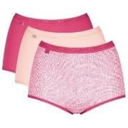 Sloggi Truser 3P Basic Plus Maxi Colored Multi-colour-2 bomull 44 Dame
