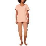 Triumph Pyjama Set X 01 Brun mønstret bomull 38 Dame