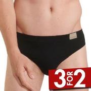 Sloggi 2P For Men GO Natural Brief Svart bomull Large Herre