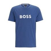 BOSS T Shirt RN Blå bomull Medium Herre