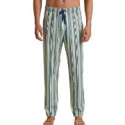 Calida Remix Sleep Weekend Pants Blå/Brun bomull Small Herre