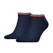 Tommy Men Uni TJ Iconic Sneaker Sock Strømper 2P Marine bomull Str 39/...