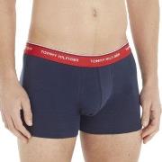 Tommy Hilfiger 3P Stretch Trunk Premium Essentials Marine/Rød bomull X...