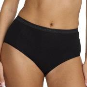 Damella Truser Classic Cotton Midi Brief Svart bomull Medium Dame