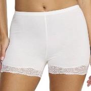 Damella Truser Lace Boxer Brief Hvit polyester Large Dame