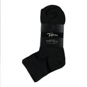 Topeco Strømper 6P Mid Cut Sport Socks Svart polyamid Str 40/45 Herre