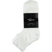 Topeco Strømper 4P Mid Cut Sport Socks Hvit polyamid Str 40/45 Herre