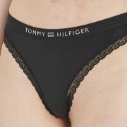 Tommy Hilfiger Truser Tonal Logo Lace Thong Svart Medium Dame
