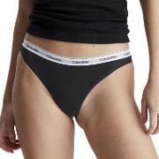 Calvin Klein Truser 3P Modern Logo Thongs Svart bomull X-Large Dame