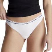 Calvin Klein Truser 3P Modern Logo Thongs Hvit bomull Small Dame