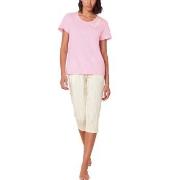 Triumph Pyjama Set X 01 Rosa/Hvit bomull 40 Dame