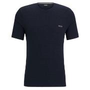 BOSS Waffle T Shirt Mørkblå XX-Large Herre