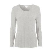 Damella Bamboo Long Sleeve Top Grå Bambus Large Dame