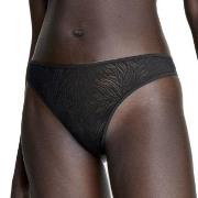 Calvin Klein Truser Sheer Marquisette Lace Thong Svart polyamid X-Smal...