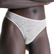 Calvin Klein Truser Sheer Marquisette Lace Thong Hvit polyamid Large D...