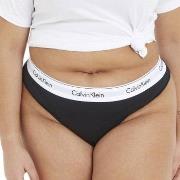 Calvin Klein Truser Modern Cotton Plus Thong Svart 4XL Dame