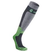 Seger Strømper Byggmark Mid Compression Sock Svart/Grønn Str 37/39